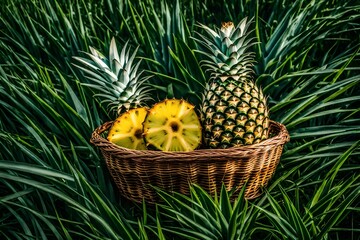  basket of pineapple
