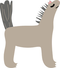 Letter H Horse Illustration