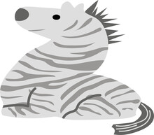 Letter Z Zebra Illustration