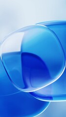 Poster - Abstract glass geometries background, 3d rendering.