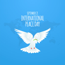 International Peace Day For Social Media Post And Peace Day Celebration Greeting Card Design