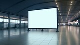 Fototapeta Przestrzenne - a large screen in a building