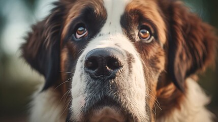 Wall Mural - a close up of a dog