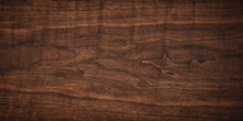 Dark Wood Texture. Brown Walnut Texture, Natural Background