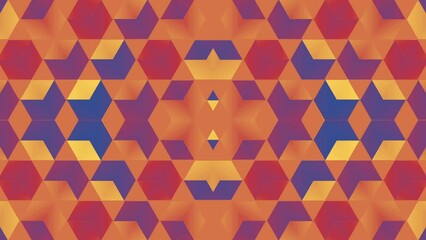 Fototapete - Abstract digital seamless loop animation of a pattern of squares. 3d rendering
