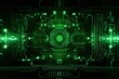 © ChickyKai - Abstract technology hud interface hologram elements neon lights, circle percent vitality innovation on hi tech future design