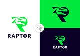 Fototapeta  - Vector r raptor logo design concept