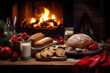 Assorted Christmas holiday desserts and sweets.