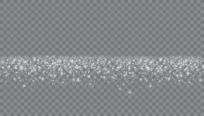 Wall Mural - Transparent shining sun, bright flash. Bright Star. White glowing light explodes on a transparent background. Sparkling magical dust particles. Vector sparkles. To center a bright flash.