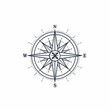 AI generated illustration of a directional compass