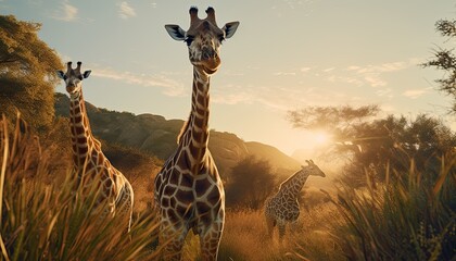 giraffe in the wild