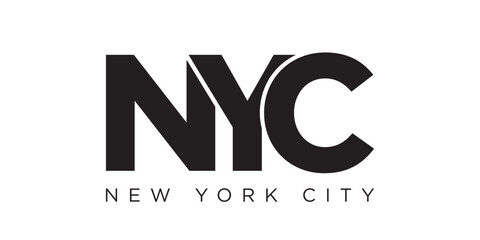 nyc, new york city, usa typography slogan design. america logo with graphic city lettering for print