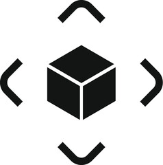 Poster - Augmented reality digital icon simple vector. Game tech. Video code