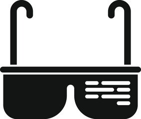 Poster - Augmented reality glasses icon simple vector. Vr headset. Game digital