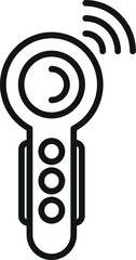 Poster - Augmented reality handle control icon outline vector. Game tech. Digital screen