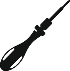 Sticker - Laptop repair screwdriver icon simple vector. Data system. Screen protect