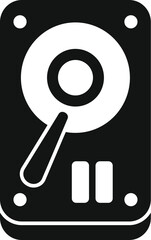 Poster - hdd laptop repair icon simple vector. broken data system. screen repair