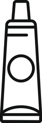 Poster - laptop repair thermo paste tube icon outline vector. data system. fix app data