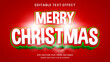 © hiznysyahril - Merry christmas 3d editable text effect