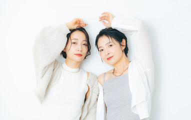 Poster - お洒落なミドル女性のファッションポートレート　スキンケア　コスメ