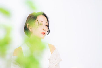 Poster - ミドル女性のビューティーポートレート　スキンケア　コスメ