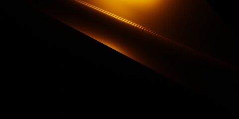 Wall Mural - 3d rendering orange black abstract geometric background. scene for advertising design, technology, s