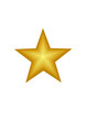 fünfstrahliger goldener stern für advent oder weihnachten, modernes abstraktes 3d-design, schmuck, dekor,