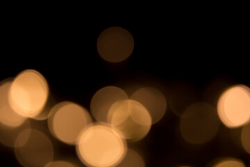 Wall Mural - holiday template with bokeh lights for design