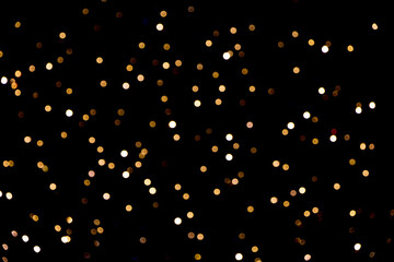 Wall Mural - holiday template with bokeh lights for design