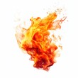 © Gasi - Fire flames on white background