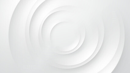 Wall Mural - abstract white circular background. vector illustration