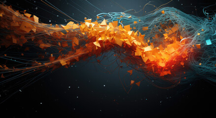 Poster - Abstract wallpaper with colourful details