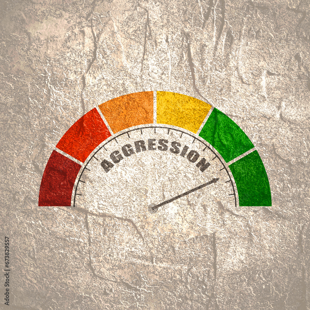 Passive aggressive behavior meter scale. Psychological health monitor ...