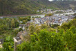 View of Treis-Karden town with the Moselle river, Germany
