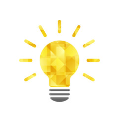 Wall Mural - Electric light bulb flat illustration. Vector icon on white background.
