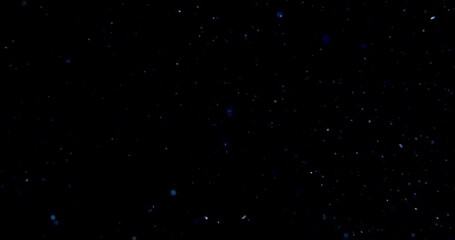Wall Mural - Glowing dust particles on black overlay. Glitter bokeh particles. Filmed with RED camera in slow motion. High quality 4k footage