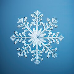 snowflakes on a blue background