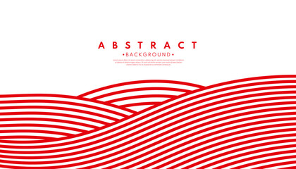 Red wave line pattern background. Celebration concept. Vector illustration.