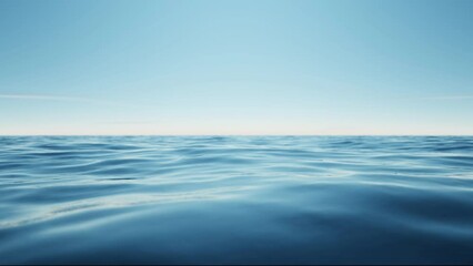Wall Mural - wave sea beach and blue sky abstract background. nature and summer concept. 3d render