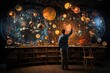 a man teaches astronomy, magically