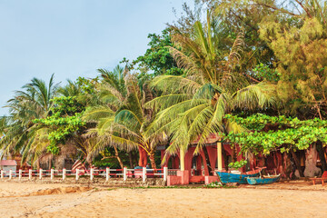 Wall Mural - Exotic tropical beach.