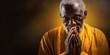 Man praying. Spirituality and religious concept. Ai Generative