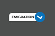  new emigration website, click button, level, sign, speech, bubble  banner, 
