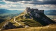 Rocca Calascio is a rocca, or fortress perched atop a mountain, located in the Abruzzo province of Italy.