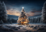 Magia Bożego Narodzenia w Cichym Leśnym Zakątku