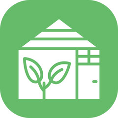 Poster - Green House Icon