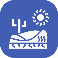 Sticker - Desert Hot Weather Icon