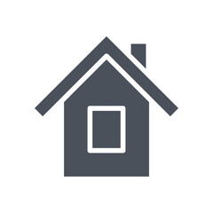 Poster - Vector sign of the home symbol isolated on a white background. icon color editable.