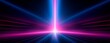 Abstract futuristic background with pink and blue Neon fiber optic dynamic speed lines black background  technology background. 

