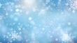 © Massimo Todaro - light blue gradient background with white snowflakes, Festive Christmas background banner